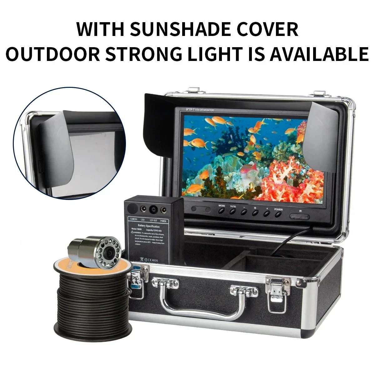 WF13 7 inç LCD Ekran 1000TVL H - Fish Finder Case incelemesi ve fiyatı