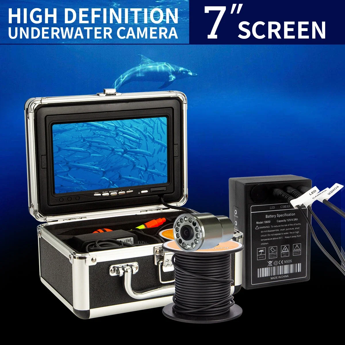 WF13 7 inç LCD Ekran 1000TVL H - Fish Finder Case incelemesi ve fiyatı